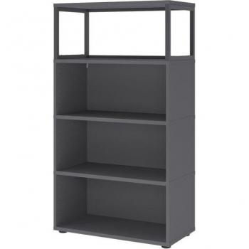 FlexWall Office Pro 4 Livelli, 3 Sottofondo + Telaio, Piedini Variabili – Grafite