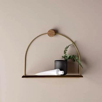 Ferm Living Brass Wall-Mount Bathroom Shelf