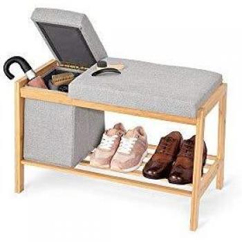 Clear Boot Bench & Shoe Organizer – 70.5x36x48cm