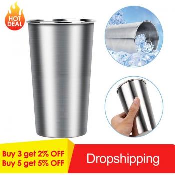 Metal Pint Glass for Hiking