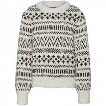 Vero Moda Kaira Pullover in Beige e Nero