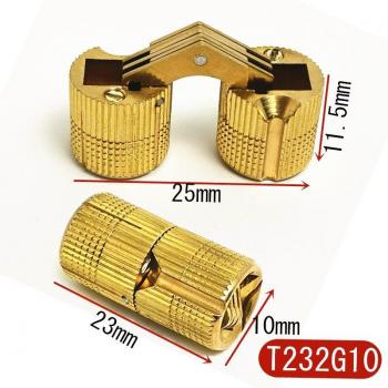 2pcs 8-24 mm Cylindrical Invisible Cabinet Hinges