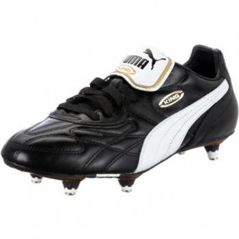PUMA King Pro SG Männerfußballschuhe – Black-White Gold 39 EU