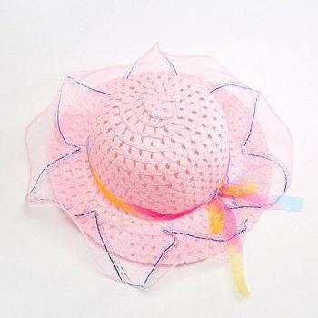 Gorro de sol para niños y niñas con diseño colorido y ala amplia