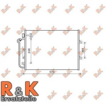 Condenseur PRASCO RTA5454 pour Renault Twingo 2