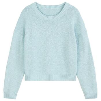 Marc O’Polo Denim-Strickpullover mit gerippten Abschlüssen – Hellblau, XL