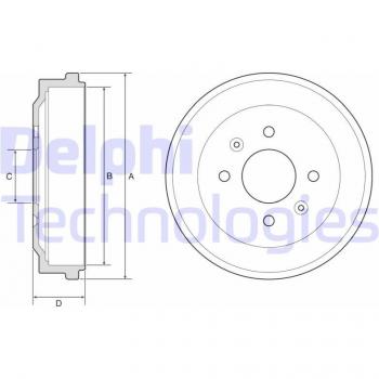Opel Karl Remtrommel BF570 Delphi