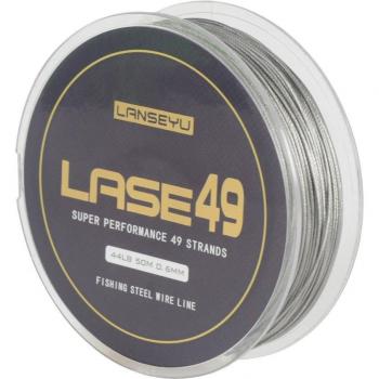 LANSEYU 50M Soft Wire Fishing Line 44LB-70LB with Plastic Cover