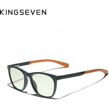 KINGSEVEN TR90 Anti Blue Light Round Glasses