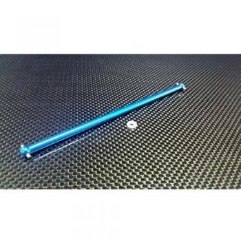 Tamiya TT‑02 Upgrade Main Shaft en Aluminium – 1 pièce bleue
