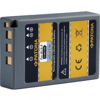 Patona Ersatzakku für Olympus BLS5, 900 mAh
