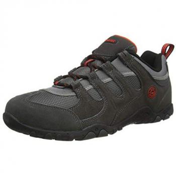 Hi-Tec Quadra II Herren Freizeit-Wanderschuhe Anthrazit/Rot