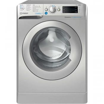 Indesit 9kg 1400 Spin Silver Washing Machine with Steam Push&Go Function