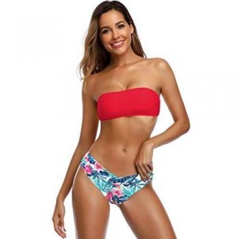 Bikini Femme 2 Pièces Taille Basse Rembourré