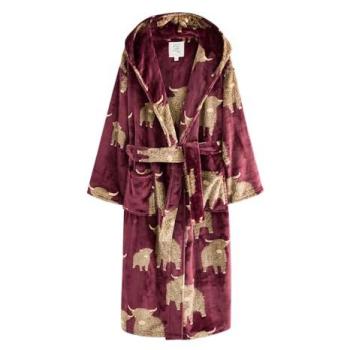 Chemise de bain super douce Burgundy Hamish Highland Cow XXXL (EU 56)
