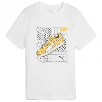 T-shirt Puma Enfant Motif IV Blanc 15-16 ans