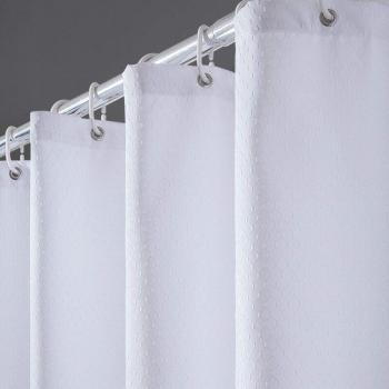 Rideau de douche imperméable en polyester, design gaufre, dimensions 100 x 180 cm
