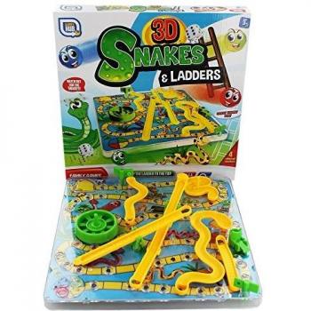 Grafix 3D Snakes & Ladders for Kids