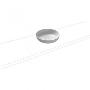 Kaldewei Miena vasque 38 cm blanc nacré sans trop-plein