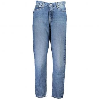 Calvin Klein Women's Blue Washed Slim-Fit Mom Jeans W24 L30