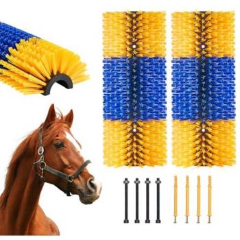 Grooming & Cleaning Horse Post Brush