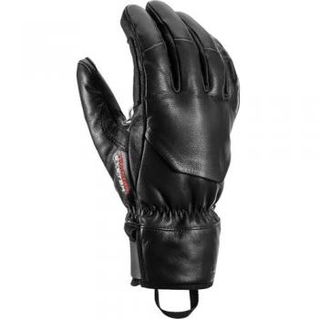 Hevon Prime 3D : Gants de ski Leki en cuir noir – Taille 8
