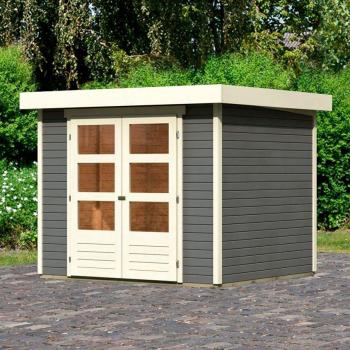 Karibu Gartenhaus Arnis 3 BxT: 266 × 238 cm – Naturbelassen