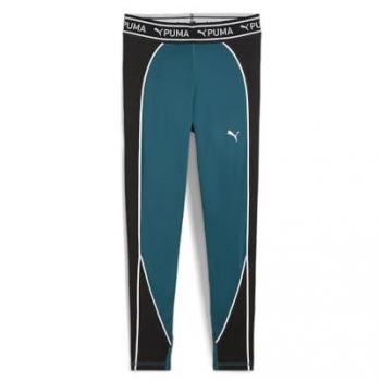 PUMA Frauen-Trainingslauf-Tight Strong 7/8 – Female – Kaltes Grün – L Größe