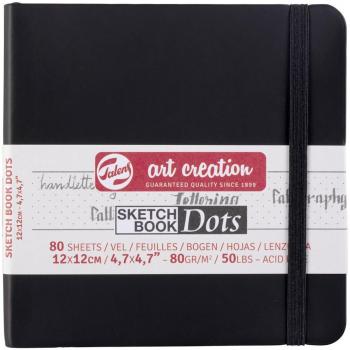 Feuillets d'Art Royal Talens Noir 12x12 cm, 80 feuilles