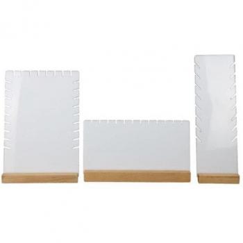 Wooden Display Tray for Jewelry (3 Pcs)