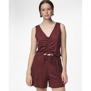 Top Fruncido Frontón Mujer