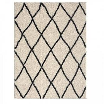 Tapis Rond Tissé Berbère 120 cm Crème