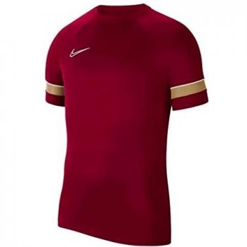 Camiseta de Hombre Nike Dri-FIT Academy 21 Rojo/Blanco/Dorado