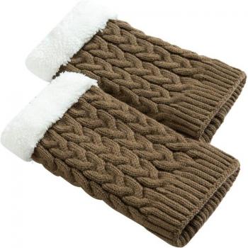 Knitted Winter Leg Warmers for Women