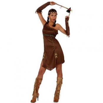 Costume Amérindienne adulte marron XS/S