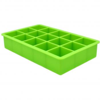 Molde de Hielo para Cocina, Bandeja Verde de 15 Rejillas para Frutas