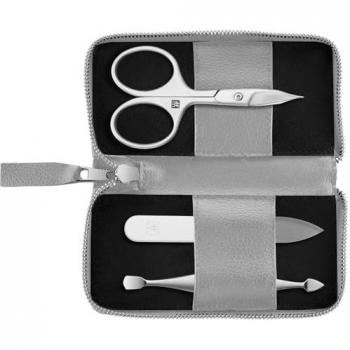 ZWILLING Premium Maniküre & Pediküre 3‑teil Set mit Nagelschere (Grau)