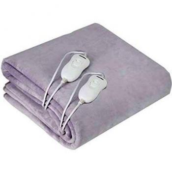 Adler 150x160 CM Electric Heating Pad – 3 Temp Settings, 120W, Washable, White