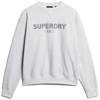 Felpa Lussureggiante Superdry Cadet Grey S Sport Luxe