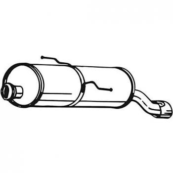 Bosal 190-603 Nachschalldämpfer für PEUGEOT 206