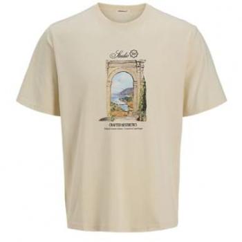 Jack & Jones Hydra T-Shirt Beige 12277248 – Modello Relaxed Fit