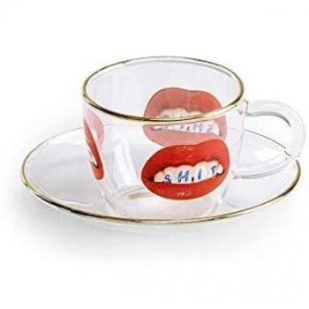 Espressotasse TOILETPAPER mit Untertasse Shit von Seletti