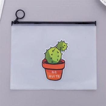 Cactus Transparent Bath Wash Storage Bag