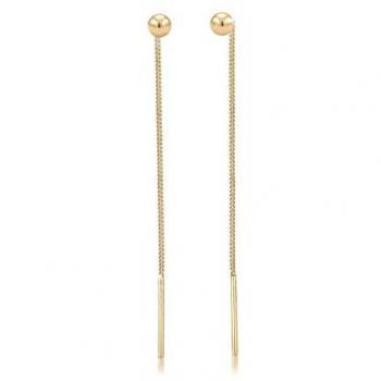 Elli Orecchini Pendenti Sfera di Design – Argento Sterling 925