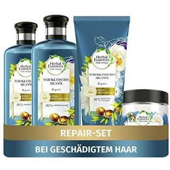 Damen‑Haarpflege Set mit Argonöl & Aloe Vera – PURE:renew (Shampoo 250 ml, Spülung 200 ml, Maske 250