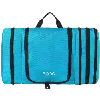 Eono Portable Toiletry Bag, Waterproof, Hanging Feature, Blue