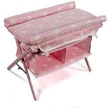 Culla fasciatoio con bambole 51 x 40 x 34 cm La Nina rosa