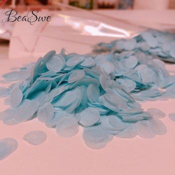 25g Round Confetti Blue Pink White for Event Party Supplies