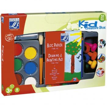 Mallette Créative Crayons Gouache Pinceau Bloc Papier Lefranc Bourgeois