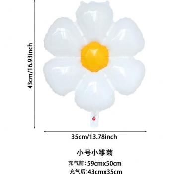 2Pcs White Daisy and Sunflower Photo Props
